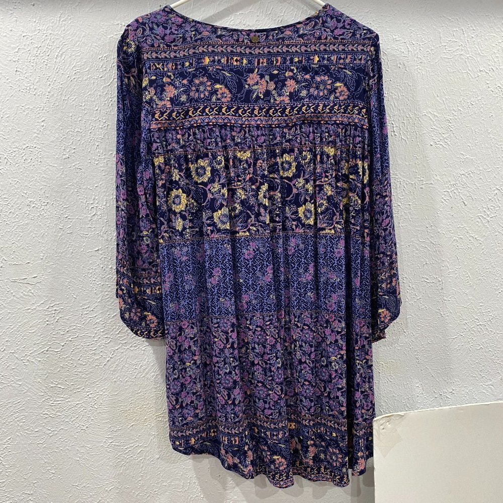 Billabong Take Me Away Dress, women's size small, 3/4 sleeve print dress.EUC - Picture 4 of 10